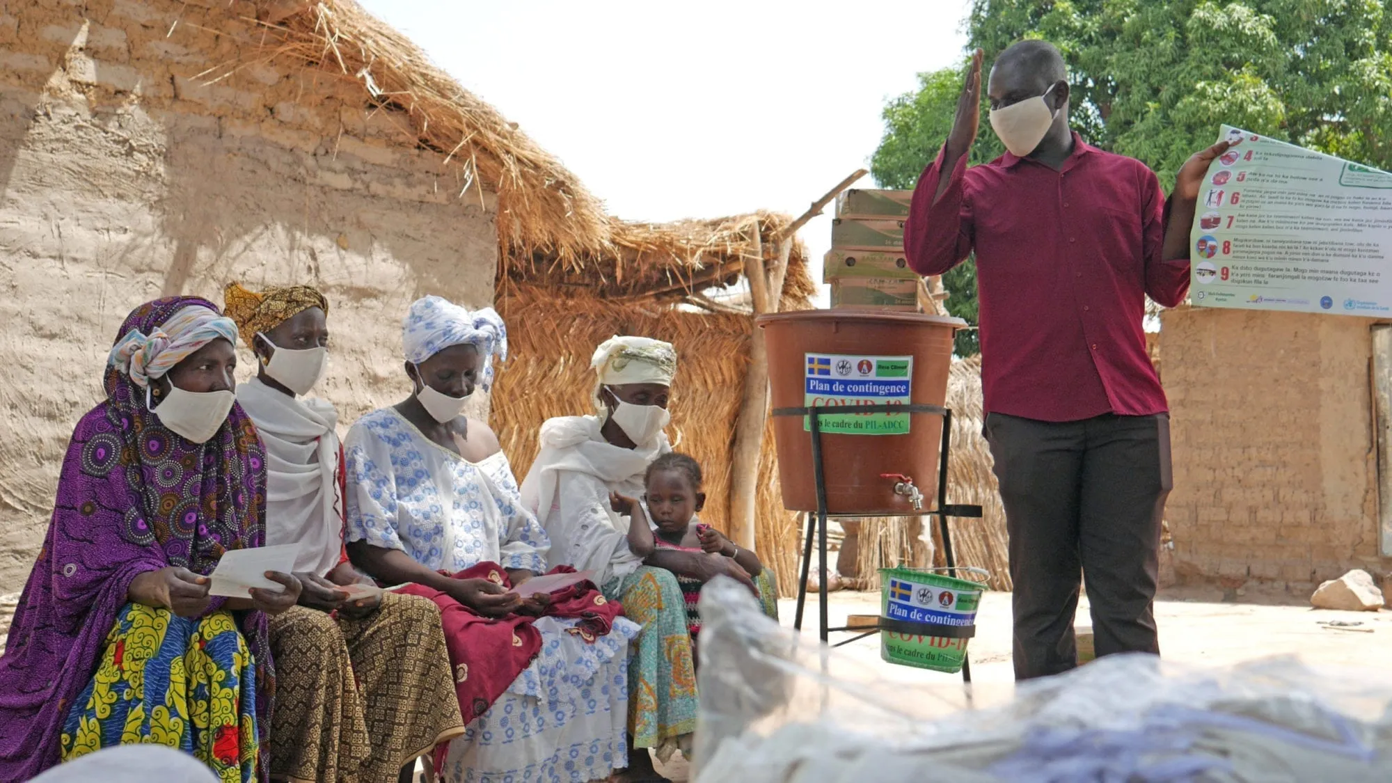 Coronavirus: L’ONG Woiyo Kondeye et RENEDEP renforcent la prévention dans la commune du Mandé (vidéo)